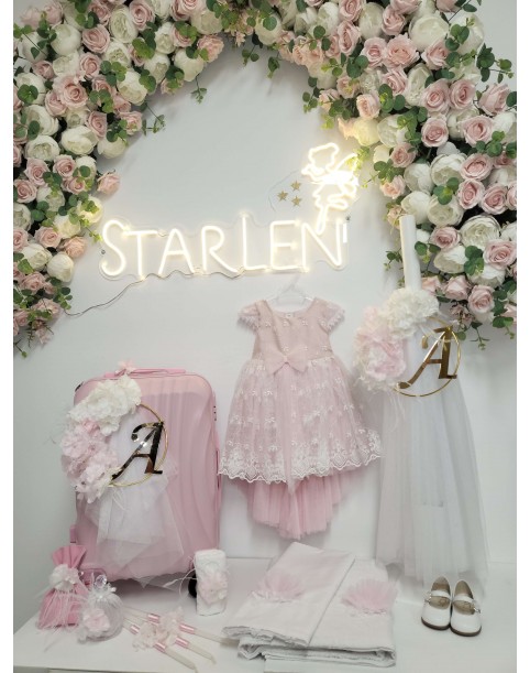 ΜΕΤΑΛΛΙΚΟΣ ΚΥΚΛΟΣ ΜΕ ΑΡΧΙΚΟ ΛΟΥΛΟΥΔΙΑ ΡΟΖ ΛΕΥΚΟ