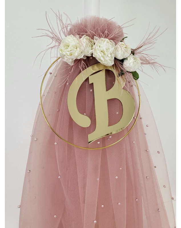 ΡΟΖ ΤΟΥΛΙΝΗ ΜΕ ΛΟΥΛΟΥΔΙΑ, ΠΟΥΠΟΥΛΛΟ ΚΑΙ ΜΟΝΟΓΡΑΜΜΑ- διδυμουλες ΡΟΖ ΤΟΥΛΙΝΗ ΜΕ ΛΟΥΛΟΥΔΙΑ, ΠΟΥΠΟΥΛΛΟ ΚΑΙ ΜΟΝΟΓΡΑΜΜΑ- διδυμουλες