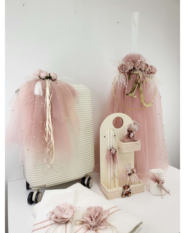 ΡΟΖ ΤΟΥΛΙΝΗ ΜΕ ΛΟΥΛΟΥΔΙΑ, ΠΟΥΠΟΥΛΛΟ ΚΑΙ ΜΟΝΟΓΡΑΜΜΑ- διδυμουλες ΡΟΖ ΤΟΥΛΙΝΗ ΜΕ ΛΟΥΛΟΥΔΙΑ, ΠΟΥΠΟΥΛΛΟ ΚΑΙ ΜΟΝΟΓΡΑΜΜΑ- διδυμουλες