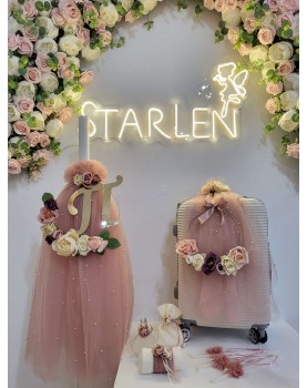 ΡΟΜΑΝΤΙΚΗ ΤΟΥΛΙΝΗ ΜΕ ΚΡΙΚΟ ΛΟΥΛΟΥΔΙΑ ΚΑΙ ΜΟΝΟΓΡΑΜΜΑ