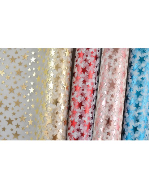 TULLE METALLIC BIG STARS